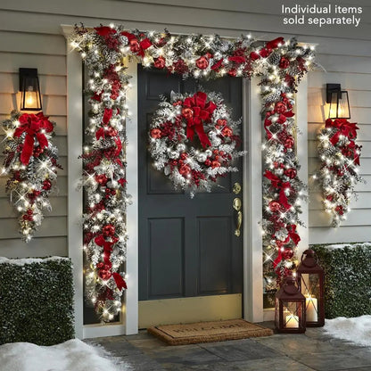 RadiantJoy™ 2023 Christmas Wreath Rattan Set