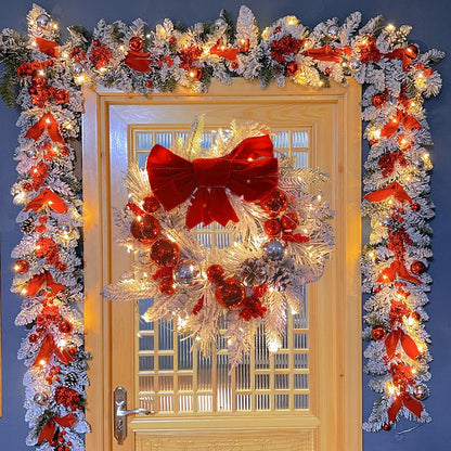 RadiantJoy™ 2023 Christmas Wreath Rattan Set